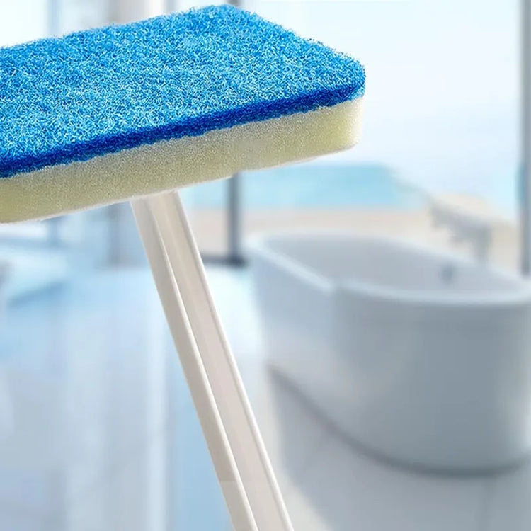 Brosse de nettoyage multifonctionnelle et robuste, long manche de 56 cm pour murs, sols, carrelage, porte de douche et salle de bain. La livraison prioritaire est offerte !