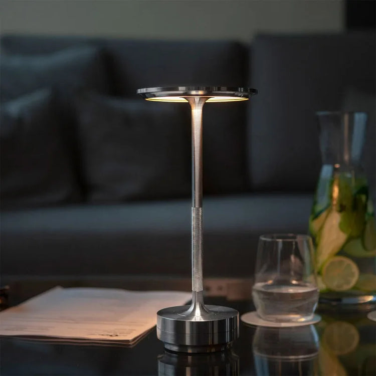 Magnifique lampe de table LED rechargeable - variation tactile, USB, portable, chambre, salon, jardin, terrasse, camping, etc. La livraison prioritaire est offerte !