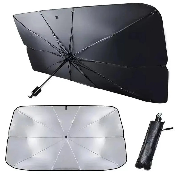 Pare-soleil parapluie pour voiture - pare-brise pliant - parasol avant pour fenêtre de voiture - accessoires de protection solaire pour l'été. La livraison prioritaire est offerte !