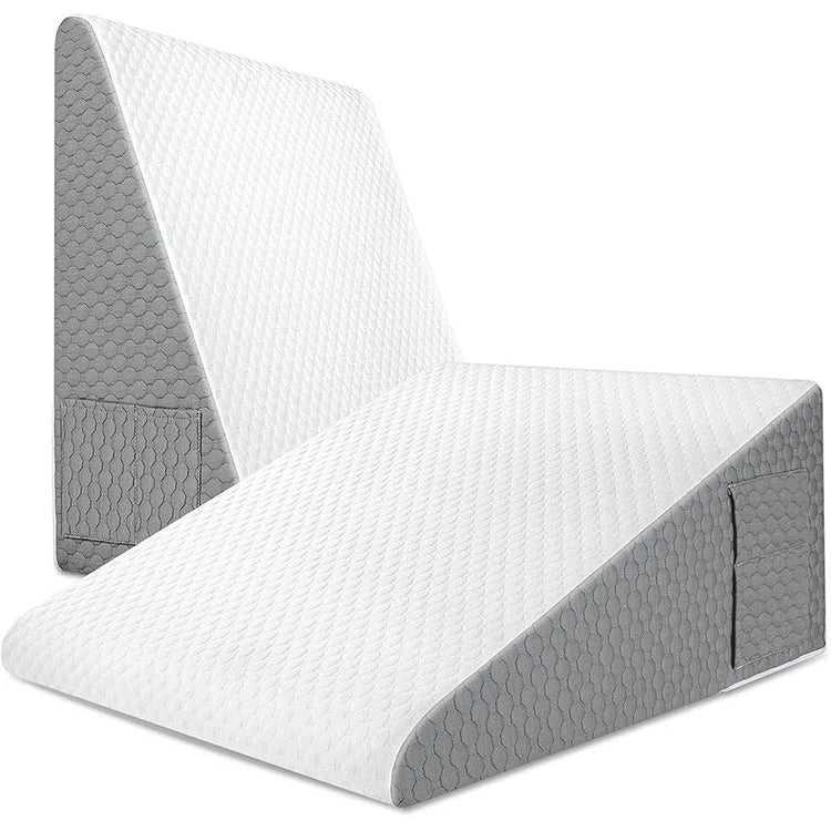 Coussin-triangle 4-en-1  Premium : Soulage efficacement les tensions aux jambes, offre un soutien ergonomique et un confort ultime. La livraison prioritaire est offerte !