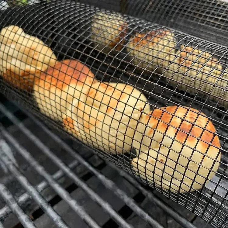 Panier à griller en acier inoxydable - le meilleur panier de barbecue - grille pour pique-nique, camping et accessoires de cuisson. La livraison prioritaire est offerte !