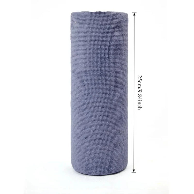 Rouleau de 20 grands chiffons de cuisine en microfibre réutilisables 25x25 cm, chiffons à vaisselle ultra absorbants, remplacent les essuie-tout jetables, épais, lavables et économiques. Livraison offerte !