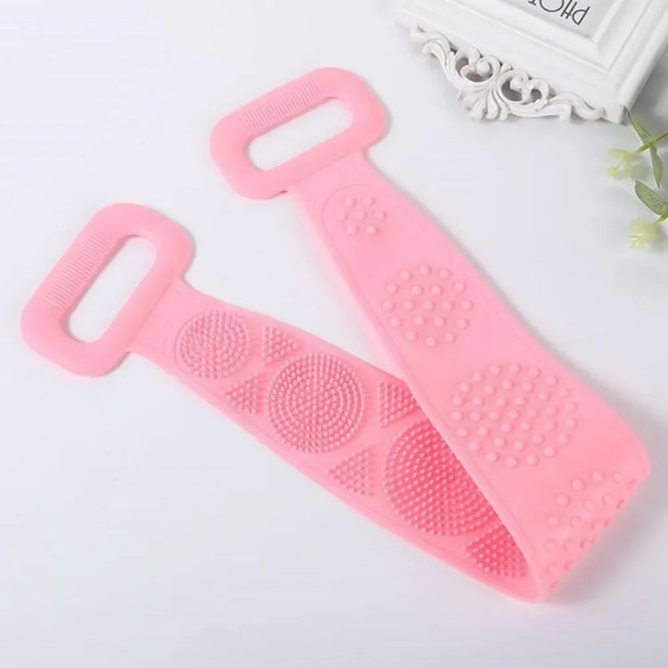 Indispensable brosse de douche en silicone exfoliante pour le corps et le dos, durable, écologique, hygiénique, avec double face massante. La livraison est offerte !