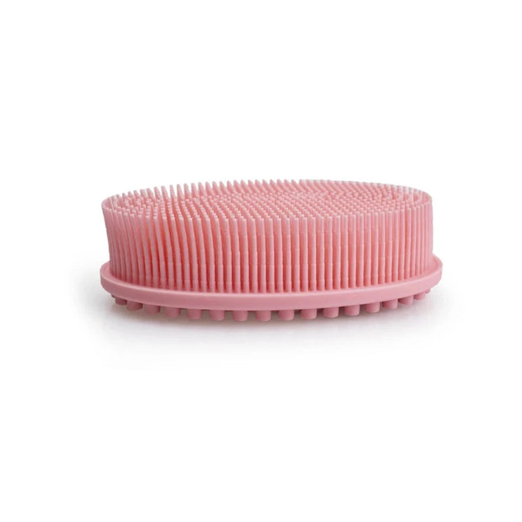 Essentielle brosse de bain en silicone douce et hygiénique, exfoliante 2 en 1 pour peau sensible, massage relaxant et nettoyage en profondeur. La livraison est offerte !