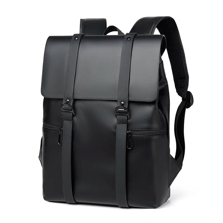 Superbe sac à dos Premium en simili-cuir • Moyen format  37 x 28 x 11 cm • Noir • Imperméable • Compatible avec ordinateur portable et tablette • Travail, voyages, vacances, loisirs, sports, week-ends, etc. La livraison prioritaire est offerte !