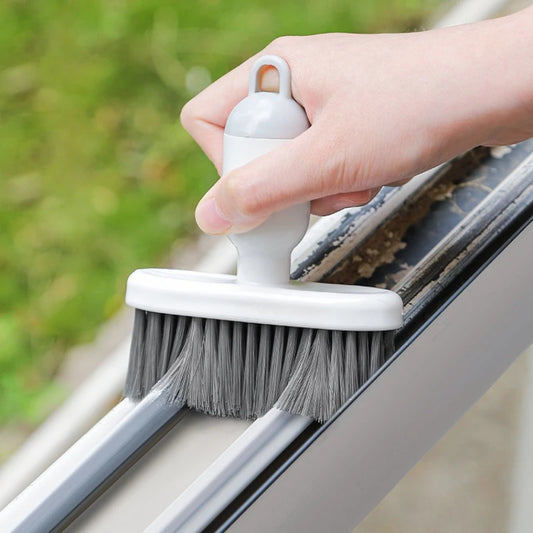 Brosse de nettoyage multifonctions 2 en 1 avec mini brosse intégrée, brosse à poils souples pour clavier d’ordinateur, crevasses de fenêtres, voiture et nettoyage ménager. Livraison offerte !