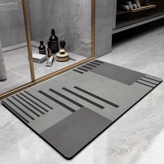 Superbe tapis de bain à séchage rapide avec motifs, sécuritaire, il prévient les glissades, reste propre, frais et sans odeur. La livraison prioritaire est offerte !