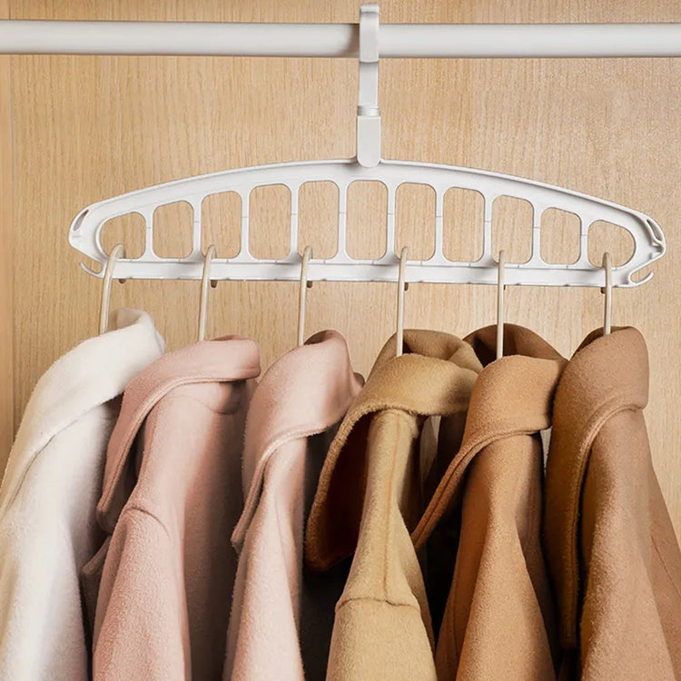 Cintre organisateur de garde-robe, permet d'économiser 80% d'espace de stockage, 11 emplacements, pivote à 360 degrés, qualité supérieure. La livraison est offerte !