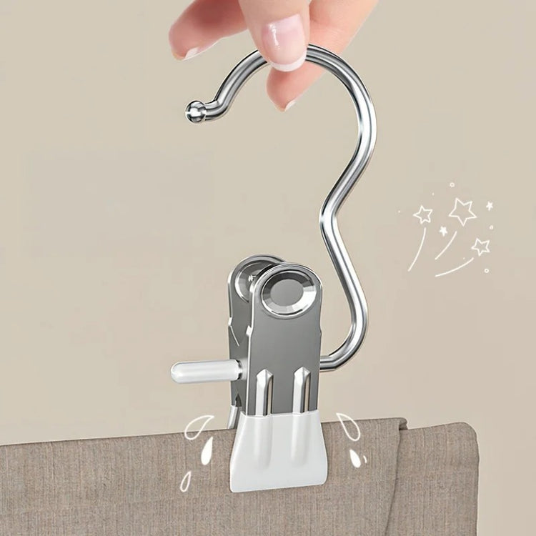 Clips à crochet métalliques multi-usage, lot de 10 pièces, forte puissance de serrage, robustes et antidérapants, ultra pratiques. Livraison offerte !