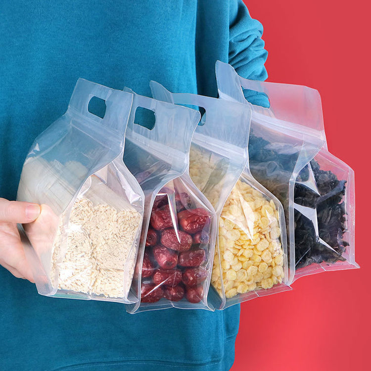 Ingénieux sacs réutilisables à fond plat, durables, parfaitement étanches et sécuritaires (sans BPA). La livraison est offerte!