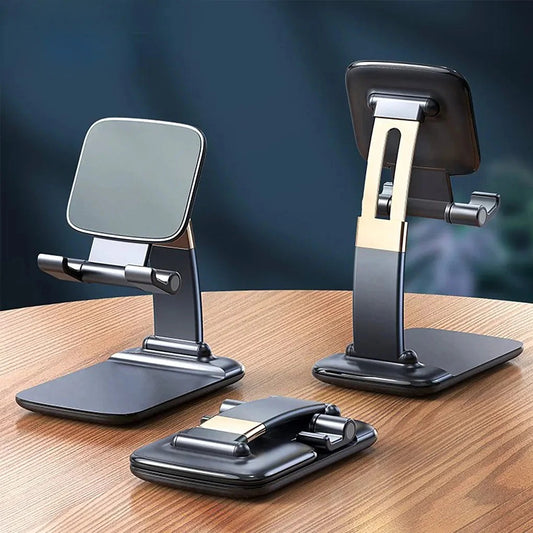 Support premium pliable et rétractable pour téléphone et tablette – finition haut de gamme, stabilité renforcée, protection silicone, angle ajustable et recharge sans interruption. Livraison prioritaire offerte !