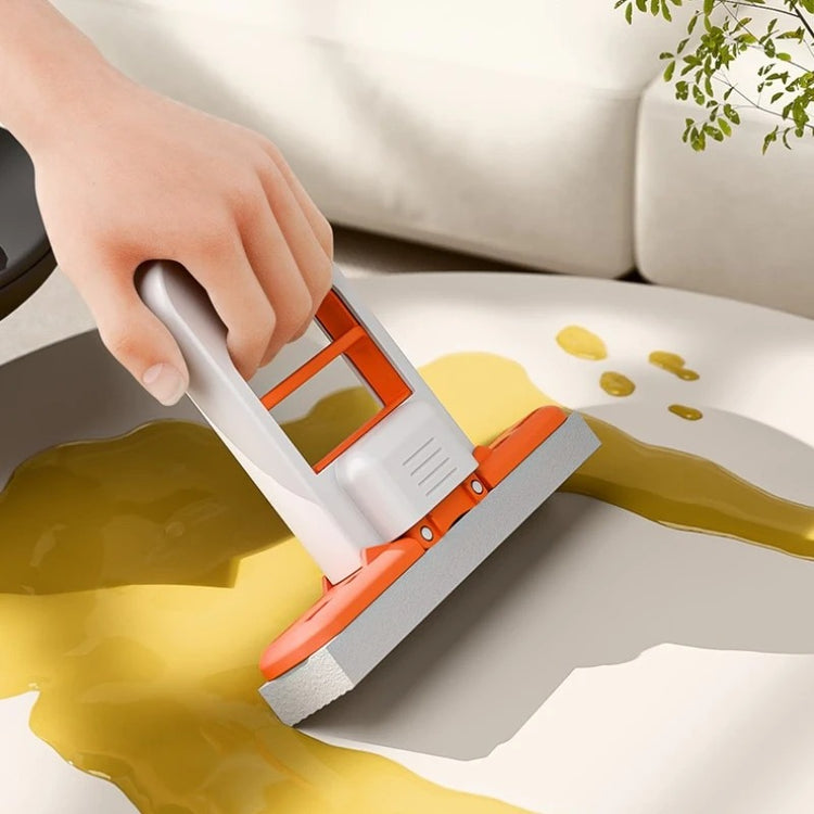 Mini serpillière à presser avec système push-pull, serpillière compacte à forte absorption, nettoyage mains libres, usage humide et sec pour tables, miroirs, fenêtres, comptoirs. Livraison offerte !