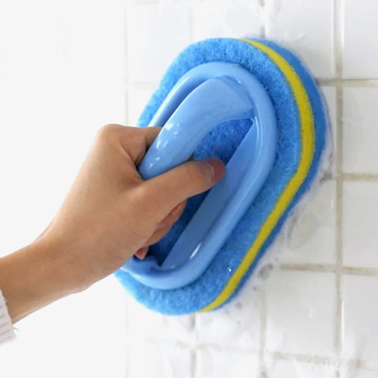 Brosse éponge magique avec poignée ergonomique, durable et réutilisable – Nettoyage sans effort de la baignoire, du carrelage et de la cuisine – Ne vous salissez plus les mains !  Livraison offerte!