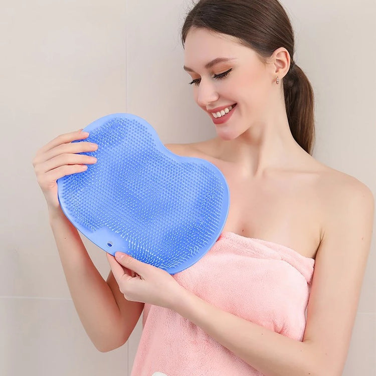 Tapis de massage exfoliant en silicone doux, brosse de lavage pour pieds et dos avec ventouses antidérapantes, nettoyage sans effort, utilisable sur tout le corps, durable et ergonomique. La livraison est offerte !