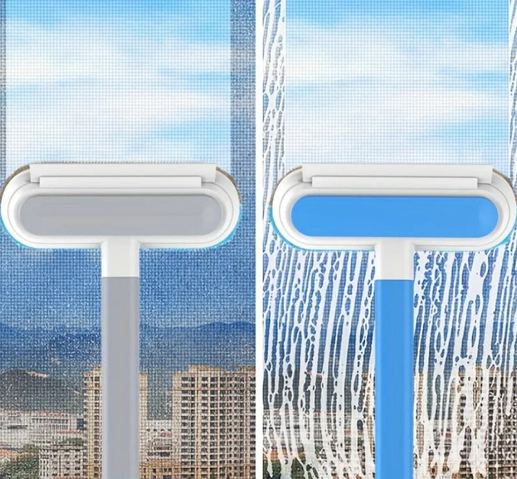 Ingénieuse brosse anti-poils 4 en 1 réutilisable pour chiens et chats – Nettoyeur de tapis, canapés, meubles, moustiquaires et vitres, lavable, respectueuse des tissus, ultra-efficace contre poils, poussière et débris. Livraison offerte !