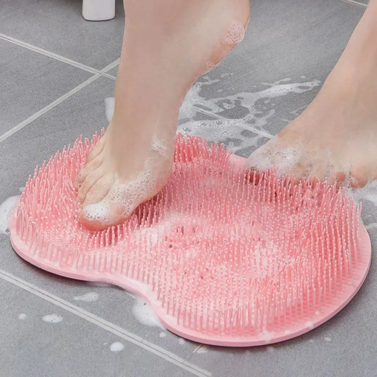 Tapis de massage exfoliant en silicone doux, brosse de lavage pour pieds et dos avec ventouses antidérapantes, nettoyage sans effort, utilisable sur tout le corps, durable et ergonomique. La livraison est offerte !