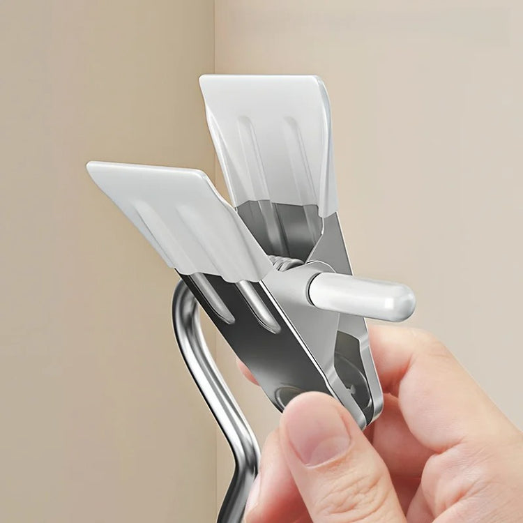Clips à crochet métalliques multi-usage, lot de 10 pièces, forte puissance de serrage, robustes et antidérapants, ultra pratiques. Livraison offerte !