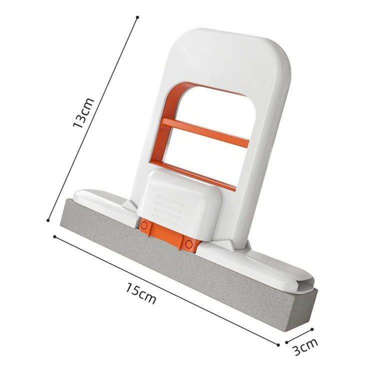 Mini serpillière à presser avec système push-pull, serpillière compacte à forte absorption, nettoyage mains libres, usage humide et sec pour tables, miroirs, fenêtres, comptoirs. Livraison offerte !