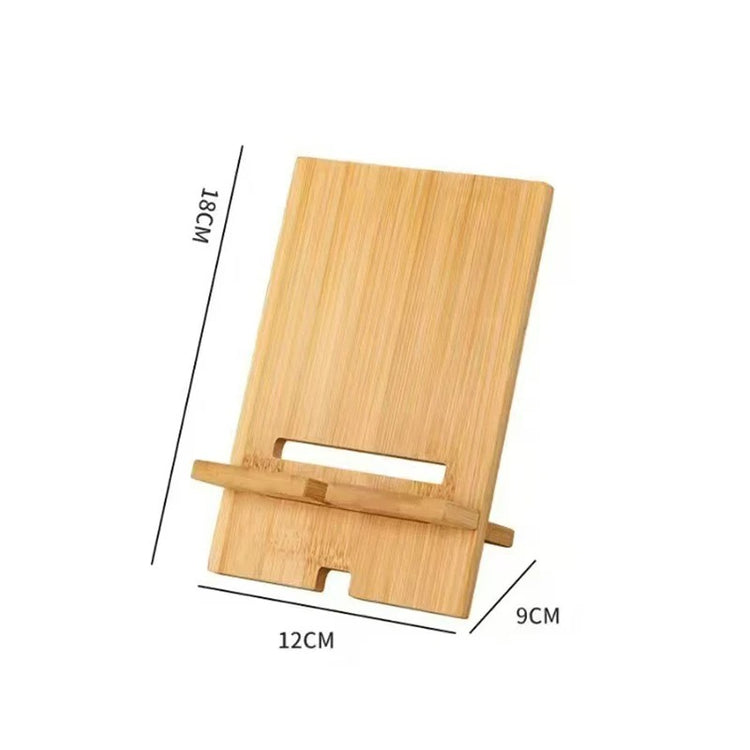 Élégant support pour smartphone en bambou naturel, ajustable à 2 inclinaisons, compatible avec tous les smartphones, stable, indispensable pour le bureau, la cuisine et la table de chevet. Livraison offerte !