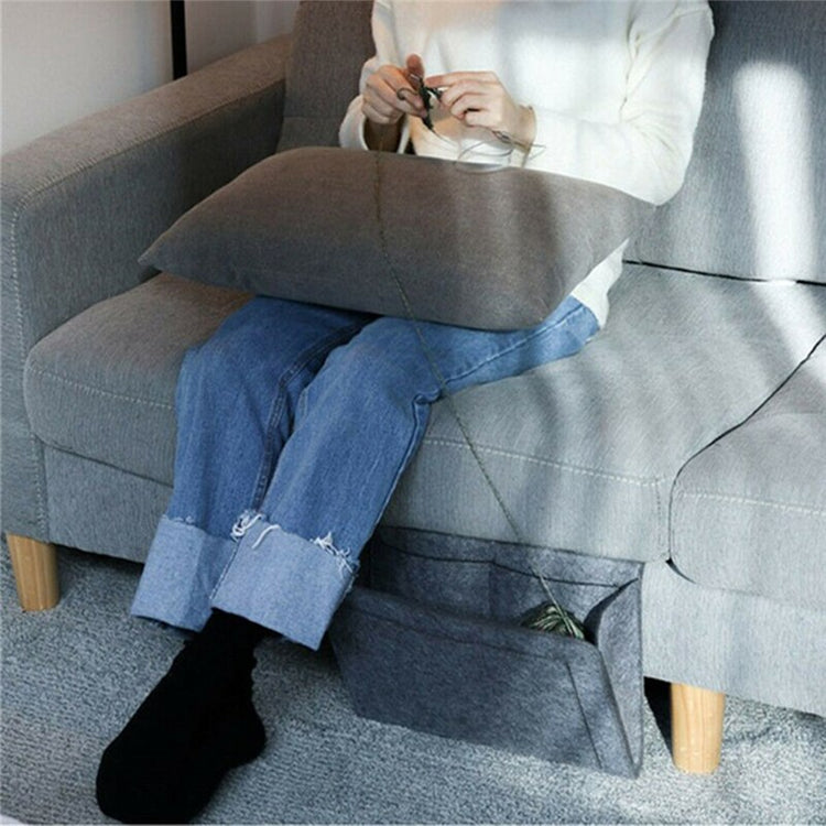 Joli rangement pratique en feutre de première qualité pour le bord du canapé ou le côté du lit